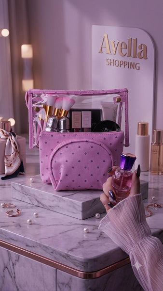 la trousse maquillage transparente 3Ps